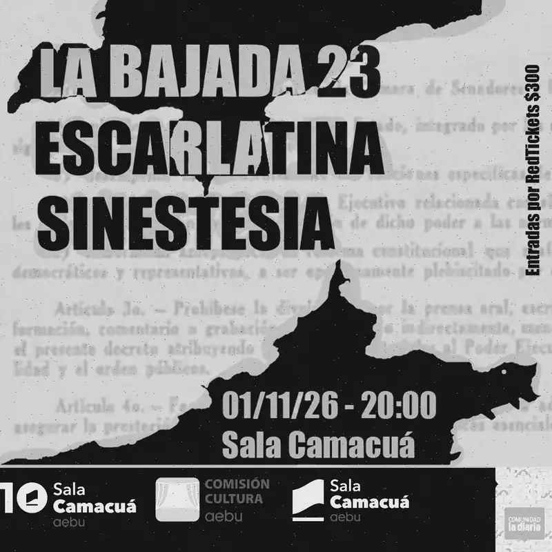 La Bajada 23, Escarlatina y Sinestesia