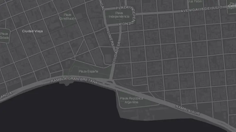 Mapa de la zona de Bluzz Bar