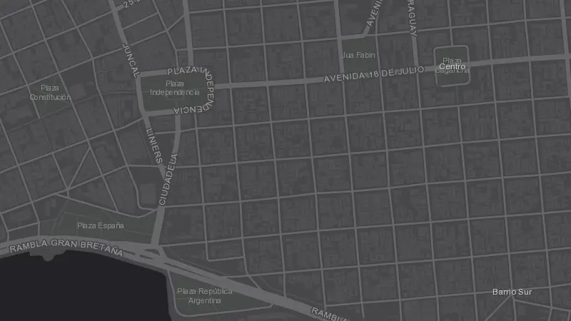 Mapa de la zona de Sala Verdi