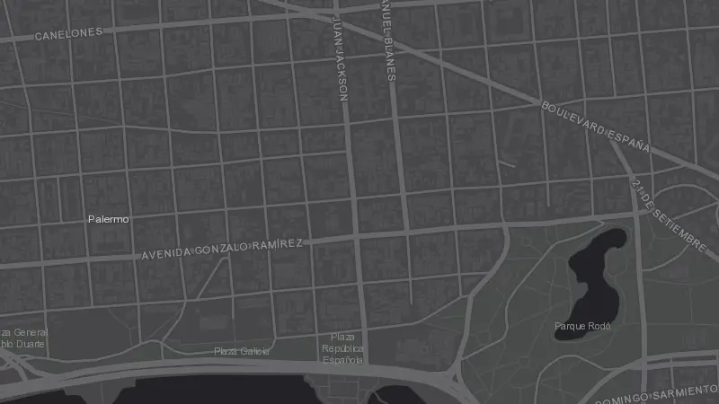 Mapa de la zona de El Mingus