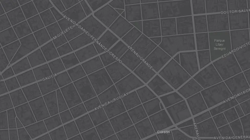 Mapa de la zona de La Trastienda
