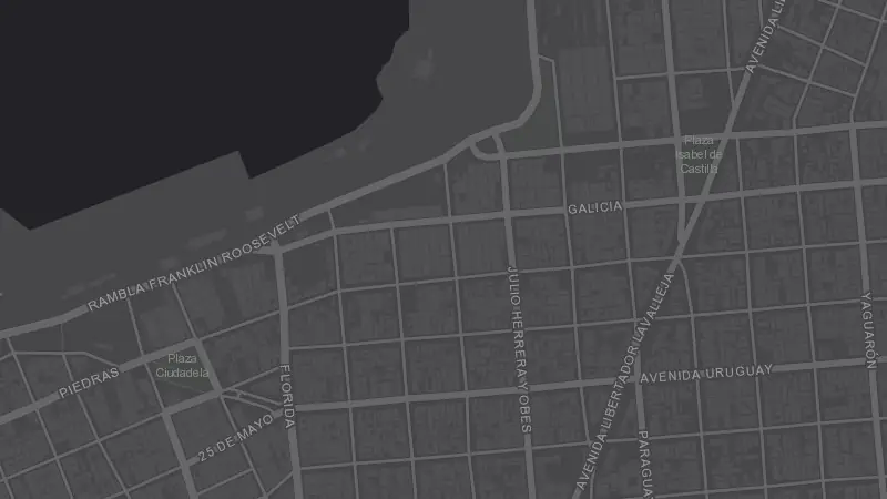 Mapa de la zona de Complejo Sala Show