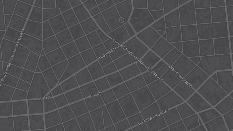 Mapa de la zona de El Milongon