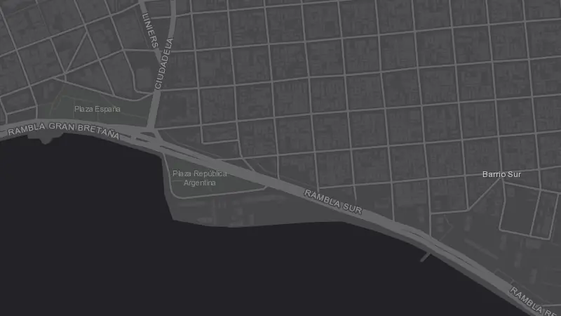 Mapa de la zona de Andrómeda bar Cooperativo