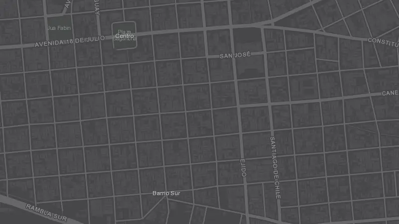Mapa de la zona de Cine Universitario del Uruguay