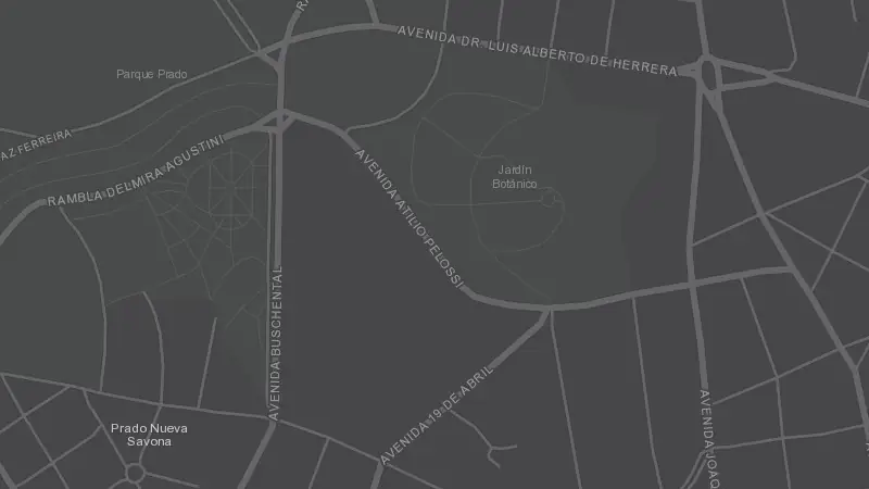 Mapa de la zona de Botánica Sala