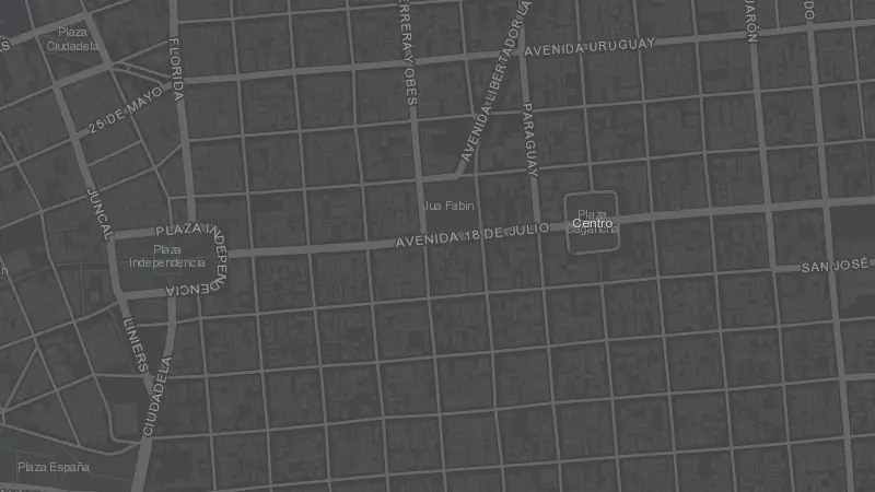 Mapa de la zona de Sala Zitarrosa