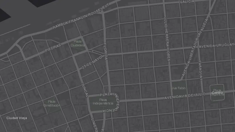 Mapa de la zona de Auditorio Nacional del Sodre