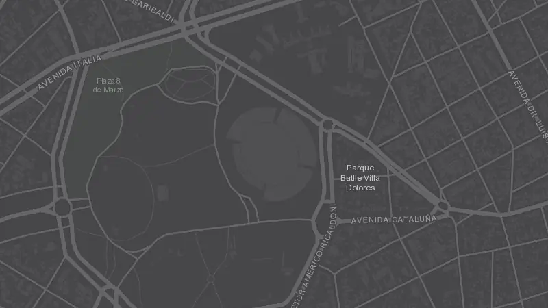 Mapa de la zona de Estadio Centenario