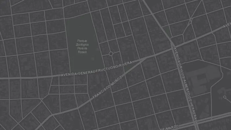 Mapa de la zona de Planetario de Montevideo