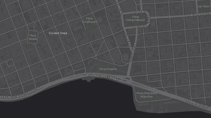 Mapa de la zona de Sala Camacuá