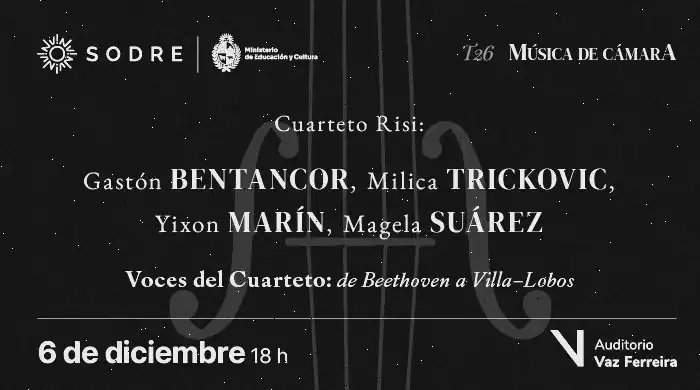 Voces del Cuarteto: de Beethoven a Villa-Lobo